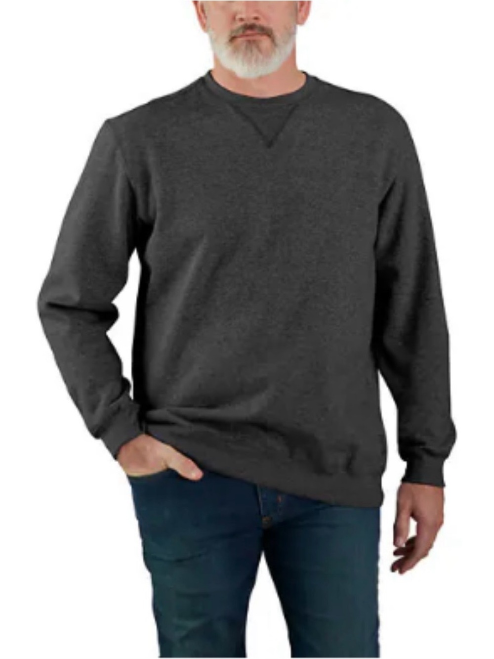 Men’s - Carhartt Charcoal Fleece Crewneck Sweatshirt